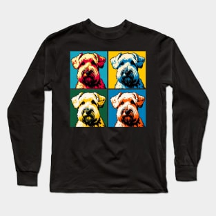 Soft Coated Wheaten Terrier Pop Art - Dog Lovers Long Sleeve T-Shirt